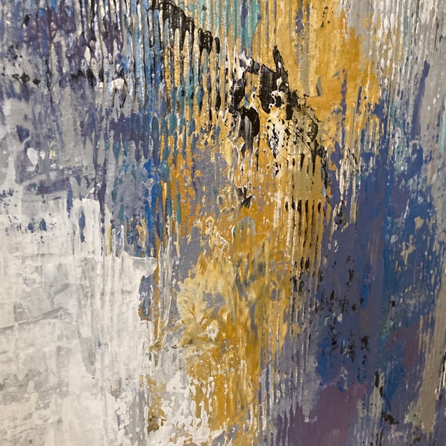 Mid 20th Century Mid-Century Oversized Abstract Figurative Oil on Canvas by California Artist For Sale - Image 5 of 12