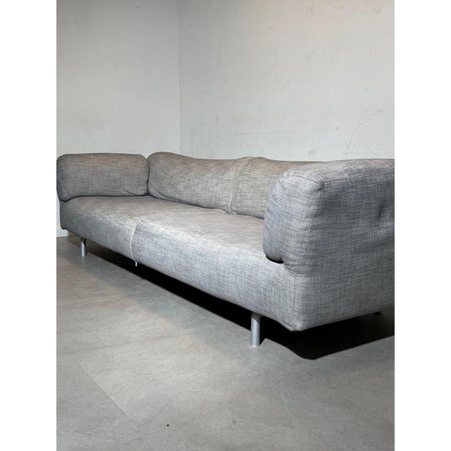Met 250 Sofa in Grey Fabric from Cassina For Sale - Image 3 of 11