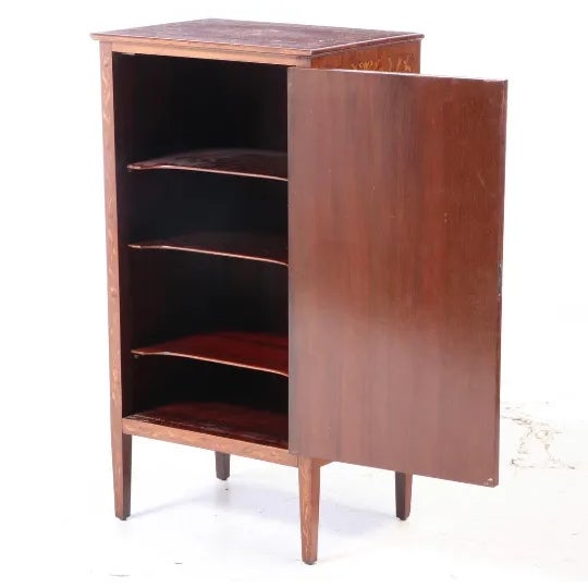 Early 20th century sheet music cabinet in great condition. It has beautiful hand painted details with a classic timeless...