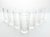 American 1950s Vintage Mid-Century 7 Highball Tumbler Glasses Criss-Cross X Fishnet Cuts For Sale - Image 3 of 6