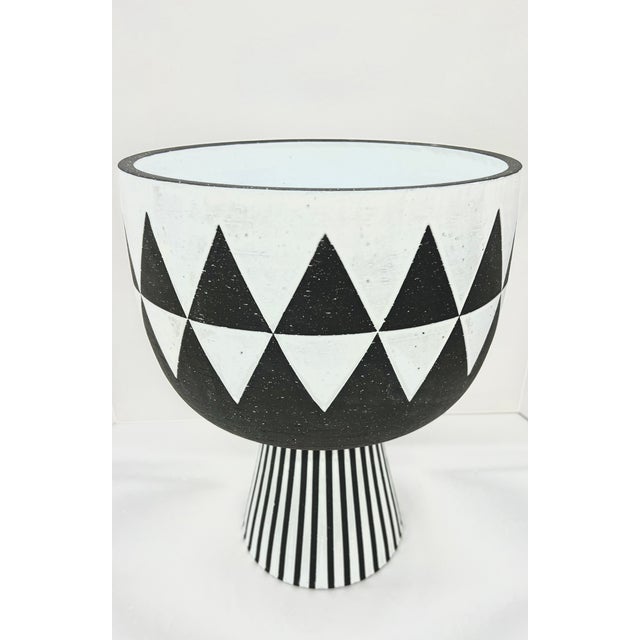 Jonathan Adler Jonathan Adler Palm Springs Diamonds Stoneware Bowl For Sale - Image 4 of 6