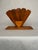 Farmhouse Vintage Boho Chic Arched Fan Solid Wood Napkin Holder For Sale - Image 3 of 10