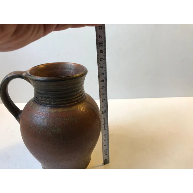 Danish Modern Stoneware Jug by Hans Nielsen Buch for HNB, 1970s For Sale - Image 9 of 10