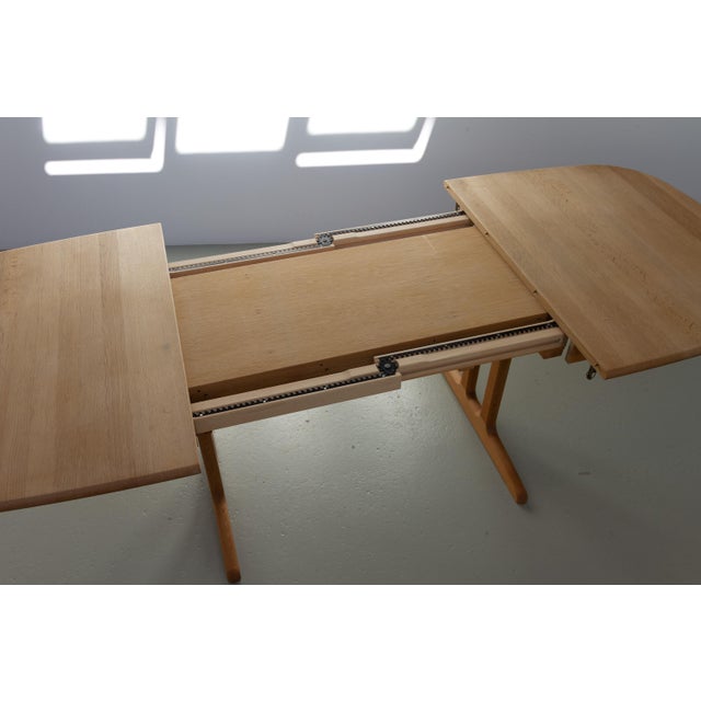 Danish Modern Oak Extendable Dining Table by Gangsø Møbler, 1970s For Sale - Image 10 of 18