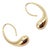 1980s Pair of Tiffany & Co. Elsa Peretti Yellow Gold Teardrop Hoop Earrings For Sale