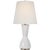 Traditional Thomas O'Brien by Visual Comfort Signature Jess 29" Table Lamp in Crackled Ivory with Linen Shade For Sale - Image 3 of 3