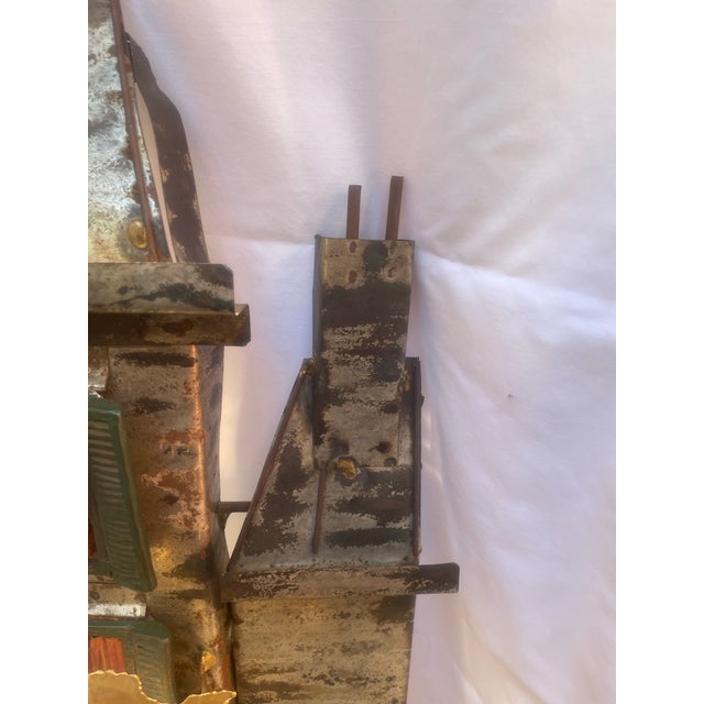 1960s 1960’s Torch Cut Brass,steel and Copper of a Bordello With Ladies of the Night Sculpture. For Sale - Image 5 of 12