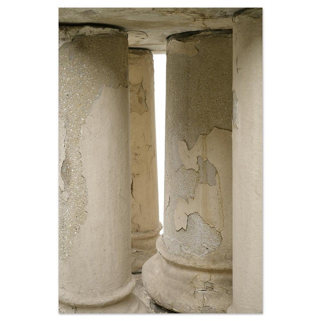 Sculpted Stone Exterior Basin with Colonnade For Sale - Image 6 of 8