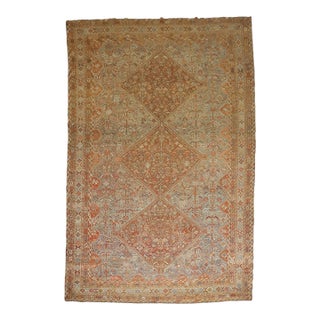Early 20th Century Large Persian Shiraz Geometric Rug - 9'5" x 14'5" For Sale