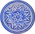 Spectacular antique Moroccan ceramic decorative plate meticulously handcrafted and glazed in a sleek silhouette exhibiting...
