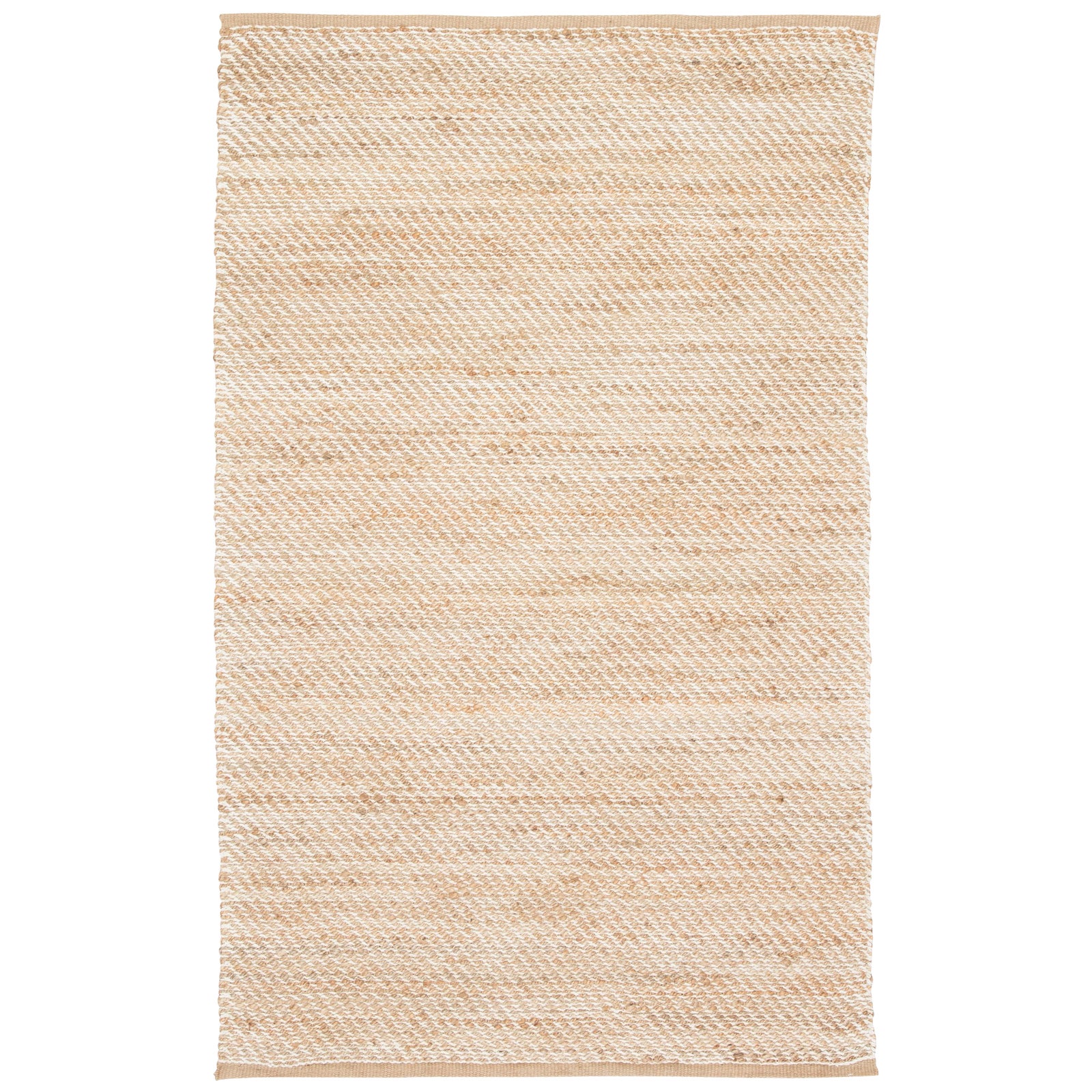 Jaipur Living Diagonal Weave Natural Solid Beige/ White Area Rug - 2′6 ...