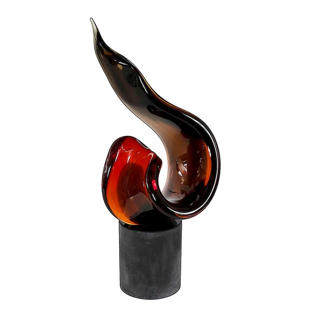 Italian Handmade Murano Glass Sculpture by Romano Dona, 1980s For Sale - Image 6 of 9