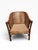 Tan Set of 4 Vintage McGuire San Francisco Bamboo Rattan & Cane Lounge Dining Armchairs For Sale - Image 8 of 17