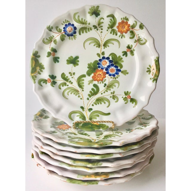 8 Cantagalli Italian Faience HandPainted Plates Chairish