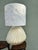 Metal 1960s White Ceramic Shell Lamp With Custom Boho Shade - Rewired For Sale - Image 7 of 7