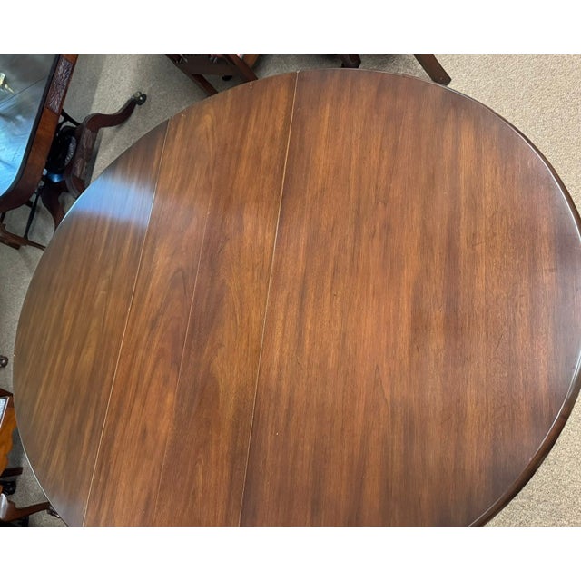 Mid 20th Century Kittinger for Colonial Williamsburg Mahogany Chippendale Style Large Gateleg Dining Table For Sale - Image 5 of 9
