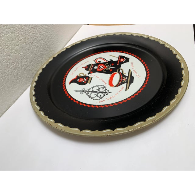 Metal Vintage Dutch Style Large Metal Serving and Decor Tray For Sale - Image 7 of 8