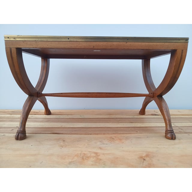 1970s Mid-Century Coffee Table With Goat Feet For Sale - Image 10 of 14