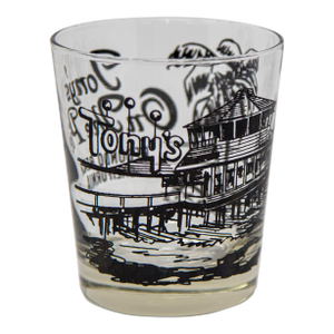 Vintage Redondo Beach California Tony’s Restaurant Cocktail Glasses 1960s