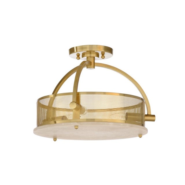 Contemporary Wildwood Moon Ceiling Light - Brass For Sale - Image 3 of 3
