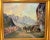 Realism Vintage Original Wolfang Pogzeba Donkey Mountain Oil Painting on Board Landscape For Sale - Image 3 of 15