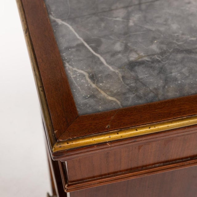 19th Century French Empire Style Ormolu Mounted Wood & Marble Pedestal, 1890s For Sale - Image 14 of 18