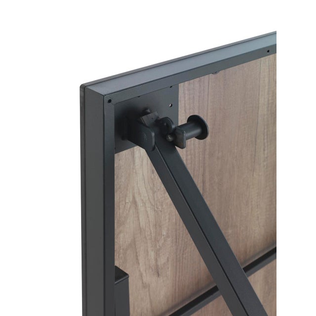 Wood New Folding Table With Wood Top and Iron Structure For Sale - Image 7 of 12