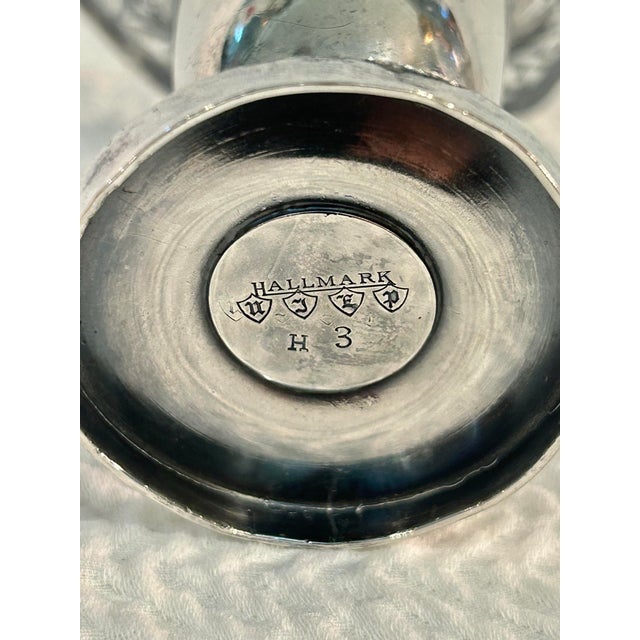 Metal Vintage Victorian Style Hallmark Silver Co. Pierced Floral Silverplate Posy Vase, 4.5” For Sale - Image 7 of 7
