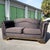 Art Deco Art Deco Black Sofa Set With Gold Base by Carson’s - Set of 2 For Sale - Image 3 of 12