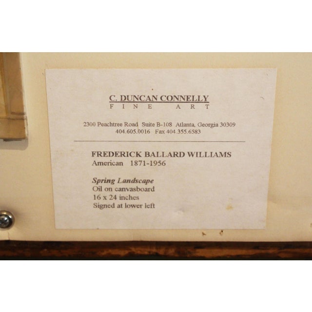 Brown Circa 1900 American Oil on Canvas Painting by Frederick Ballard Williams For Sale - Image 8 of 9