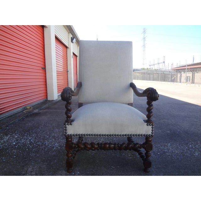 19th Century French Louis XIV Style Walnut Chair For Sale - Image 13 of 13