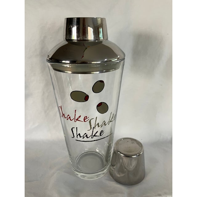 Metal 1950s Mid Century Martini Cocktail Shaker For Sale - Image 7 of 10