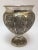 Anglo-Raj style silvered footed vase. Decorated with embossed floral pattern. Great to use as wine or champagne bucket...