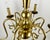 1960s Vintage Belgian Brass Chandelier with Six-Arm Lighting, 1960s For Sale - Image 5 of 8