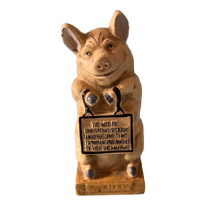 1900’s Pig "Thrifty" Cast Iron Money Bank