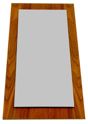 Mid-Century Wall Mirror in Teak, 1970s