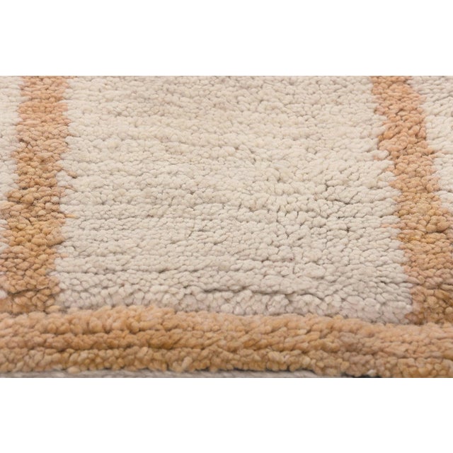 2000 - 2009 Early 21st Century Neutral Earth-Tone Moroccan Rug, 02'09 X 04'11 For Sale - Image 5 of 10