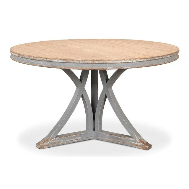French Country French Country Round Dining Table For Sale - Image 3 of 10