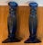 1990s Vintage Spanish Blue Glass Candlesticks, Set of 2 For Sale In Los Angeles - Image 6 of 9