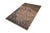 Abstract Moroccan Rustic Gray/Rust Wool & Silk Rug - 5'8'' X 8'1'' For Sale - Image 3 of 10