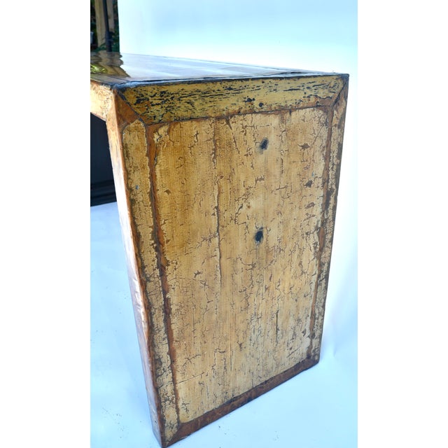 Antique Chinese Lacquer Wood Console Table For Sale In Los Angeles - Image 6 of 12