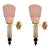1990s Powder Pink Murano Glass Sconces - a Pair For Sale