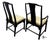 Late 20th Century Vintage Century Raymond Sobota Chin Hua Collection Chinoiserie Style Black Lacquer Dining Chairs - Set of 6 For Sale - Image 5 of 12