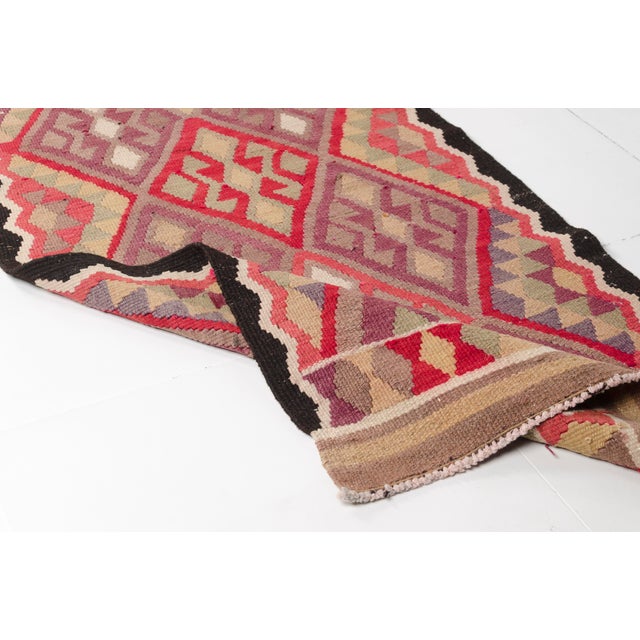 Mid 20th Century Handwoven, Vegetable Dye, One-of-a-Kind, Anatolian Kilim For Sale - Image 4 of 10