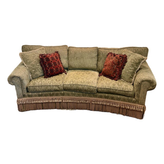 Contemporary 8’ Custom Made Curved Sofa For Sale