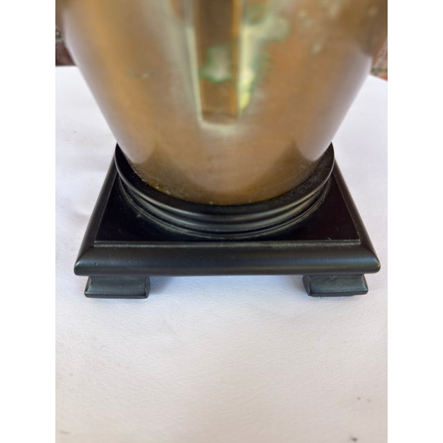 Metal Vintage Frederick Cooper Style Archaic Bronze "Taotie" Lamp | James Mont Era Chinoiserie For Sale - Image 7 of 12