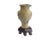 Chinese Mid 20th Century Large Chinese Hand-Carved Soapstone Vase With Floral, Butterfly & Bird Relief on Stand, 11.7"h For Sale - Image 3 of 10