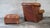 Restoration Hardware Churchill Cigar Leather Luxe Writer's Chair and Ottoman For Sale - Image 11 of 13