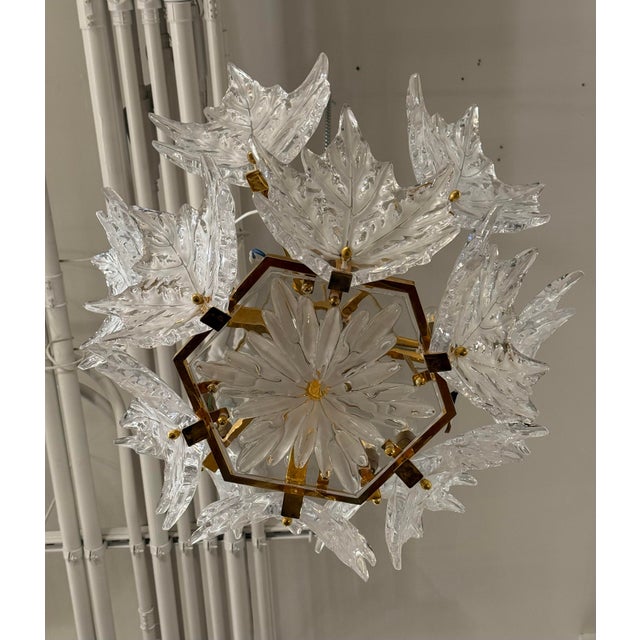 Lalique Champs-Élysées Two Tiered Chandelier For Sale In San Francisco - Image 6 of 18