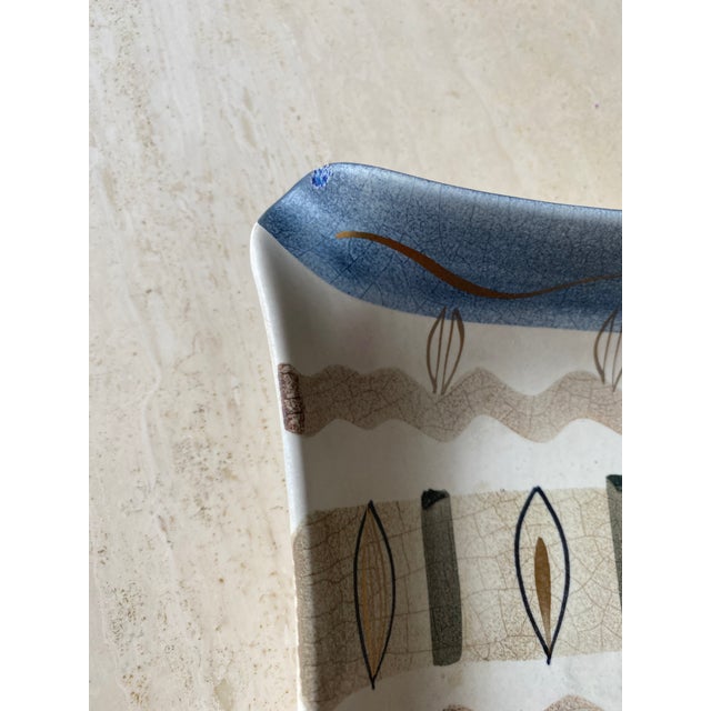 Blue Sascha Brastoff Midcentury Modern Catchall Tray For Sale - Image 8 of 10